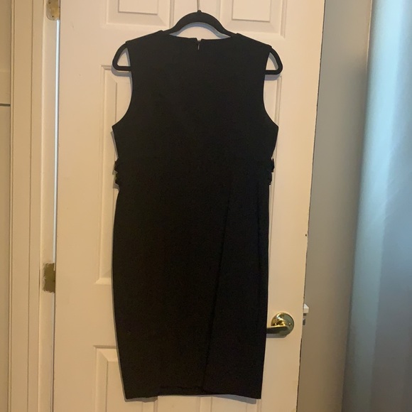 Calvin Klein black sheath dress with gold hardware - Picture 5 of 5